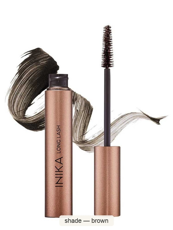 INIKA Organic Long Lash Mascara 8ml – shade Brown, SKU NML002