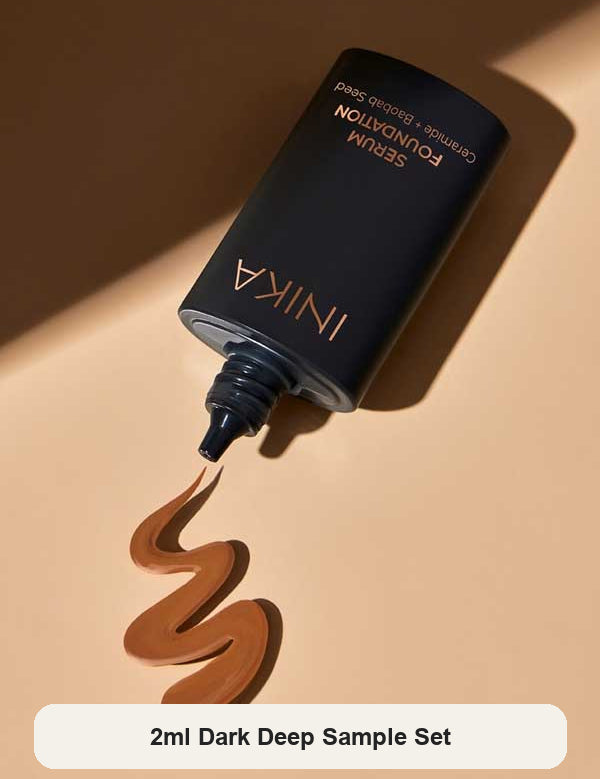 INIKA Organic Serum Foundation – 2ml Dark / Deep Sample Set – SKU INIKASD