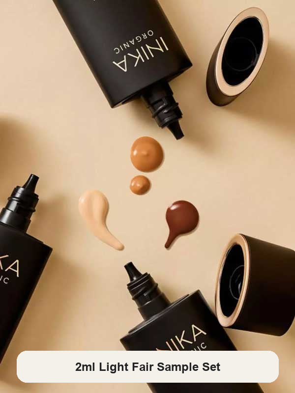 INIKA Organic Serum Foundation – 2ml Light / Fair Sample Set – SKU INIKASL