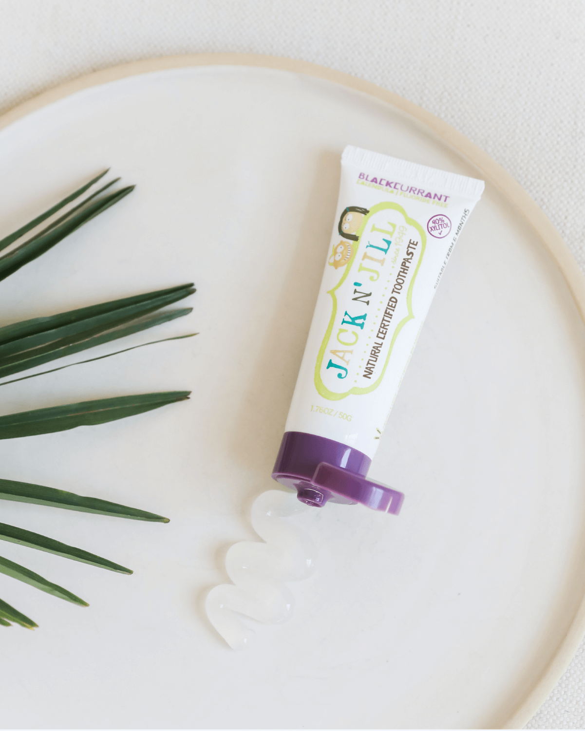 Jack N' Jill blackcurrant toothpaste lifestyle scene