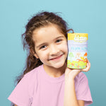 Child holding Jack N' Jill Fairy Floss picks