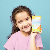 Child holding Jack N' Jill Fairy Floss picks