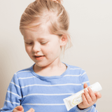 Child using Jack N' Jill flavour-free toothpaste