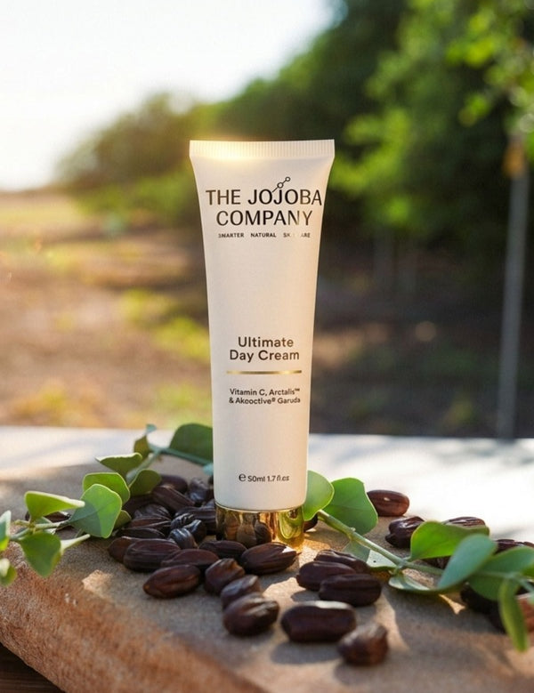 The Jojoba Company Ultimate Day Cream at the brand's jojoba farm