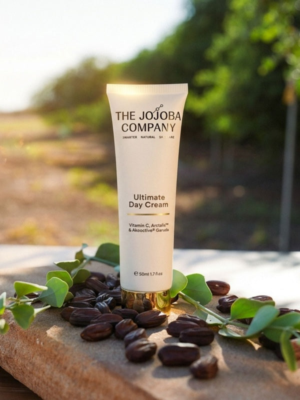 The Jojoba Company Ultimate Day Cream at the brand's jojoba farm