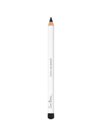 The Ere Perez Jojoba Eye Pencil 1.1g is a white, vegan eyeliner pencil with black text and tip, designed for precise and gentle eye makeup.