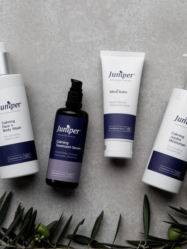 Juniper Medi Balm calming skincare range lifestyle