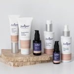 Juniper Nourishing Cream Cleanser in a styled skincare range