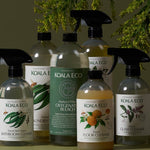 Koala Eco Oxygenated Bleach centred among a styled collection of natural cleaning products