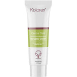 Kolorex Derma Care Horopito Skin Cream 50g comes in a white tube with green and beige labeling. Made in New Zealand, the label claims it calms, soothes, and restores skin and features a stylized plant logo.