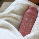 Kolorex Herbal Intimate Wash Sensitive Care styled with a towel