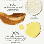KORA Organics Best Sellers Trio: Product texture and results information for the bestselling skincare trio.
