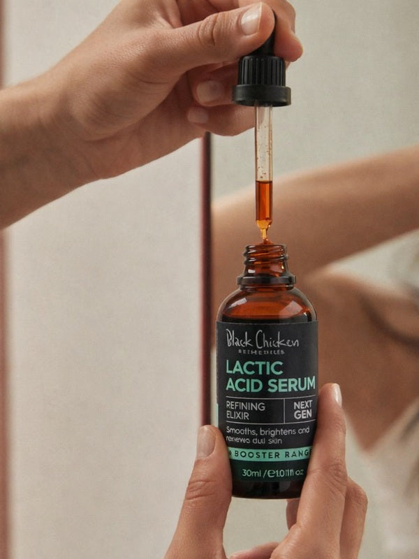 Exfoliating Serum – Black Chicken Remedies Lactic Acid Serum Refining Elixir 30ml