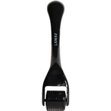The LAMAV Micro Dermal Roller is a black 0.3mm facial tool with fine needles and LAMAV branding, shown on a white background. It helps boost skincare absorption for better results.
