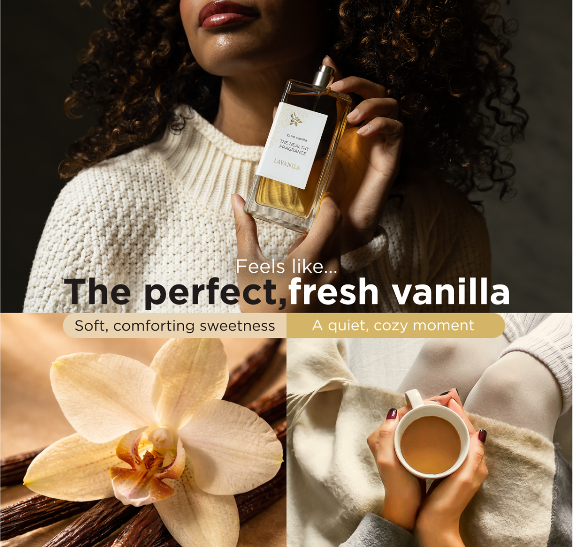 Person holding Lavanila Pure Vanilla Fragrance