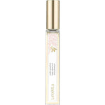 A clear glass roller ball bottle with a gold cap, labeled Lavanila The Healthy Fragrance Vanilla Grapefruit 10ml, blended with essential oils for a fresh, vibrant scent.