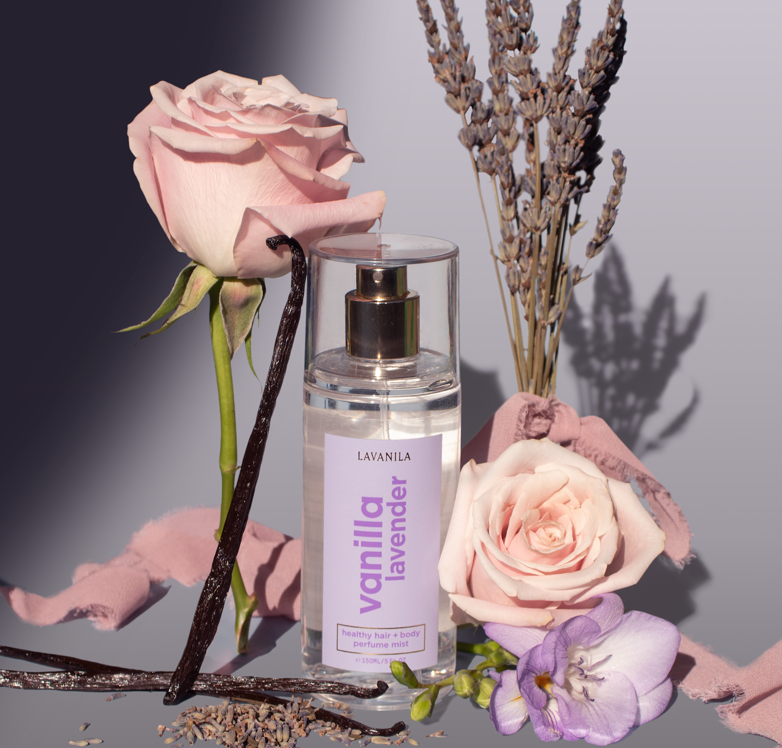 Lavanila Vanilla Lavender Hair and Body Mist lifestyle