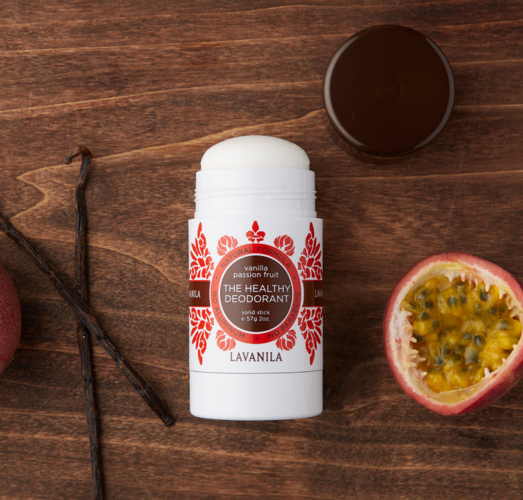 Lavanila Vanilla Passionfruit Deodorant lifestyle