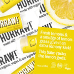 Product and flavour details for Hurraw! Organic Lip Balm - Lemon 4.8g