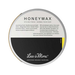 Less is More Honeywax 50g closed lid on a white background.