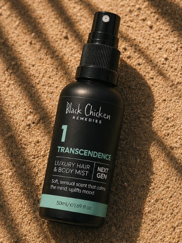 Fragrance free natural mist – Black Chicken Remedies Luxury Hair & Body Mist #1 Transcendence 50ml