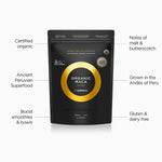 Key benefits panel for Tropeaka Maca Powder