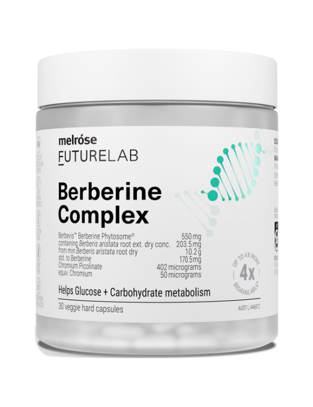 Melrose FutureLab Berberine Complex 30 caps – shadowless product image