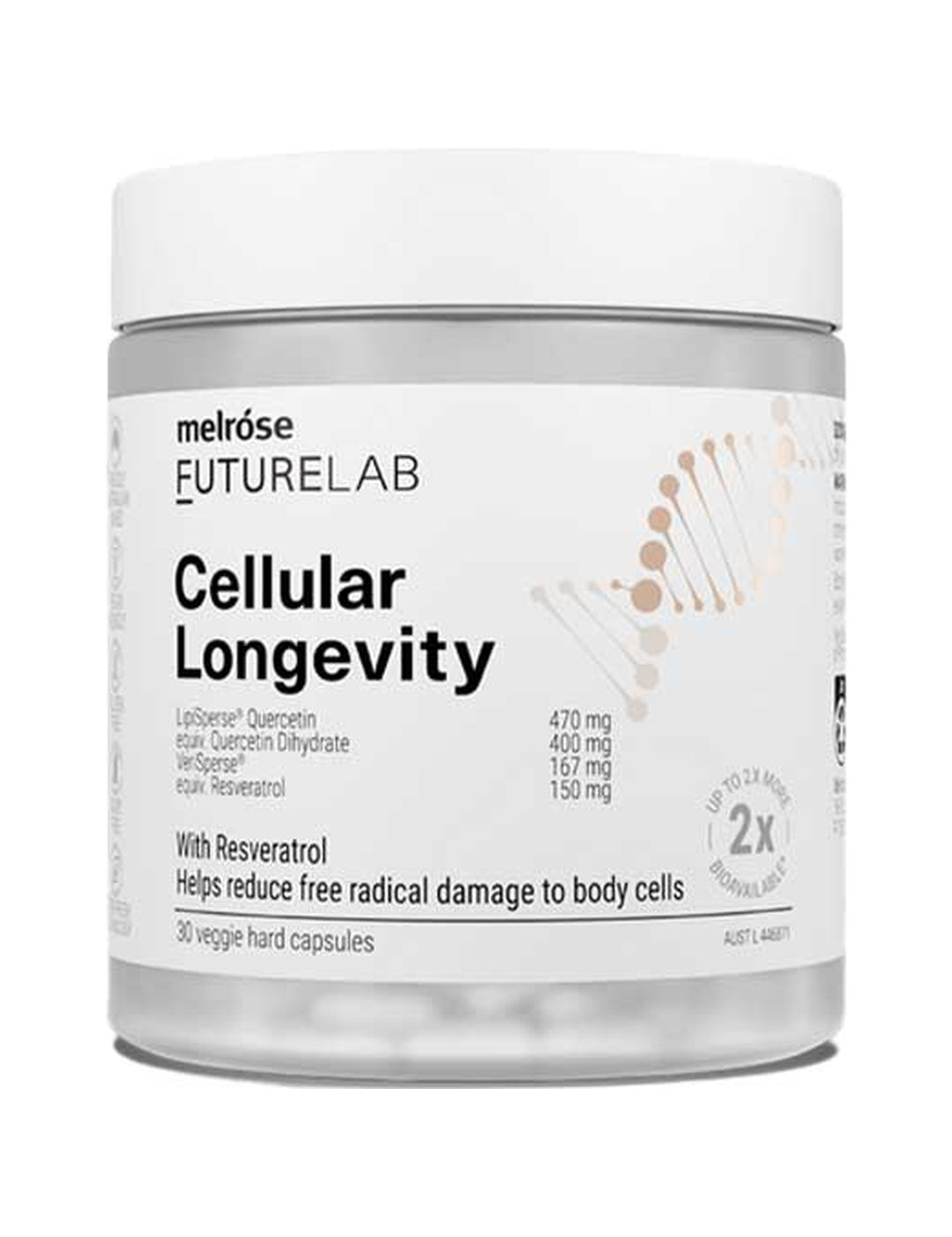 Melrose FutureLab Cellular Longevity 30 caps – shadowless product image