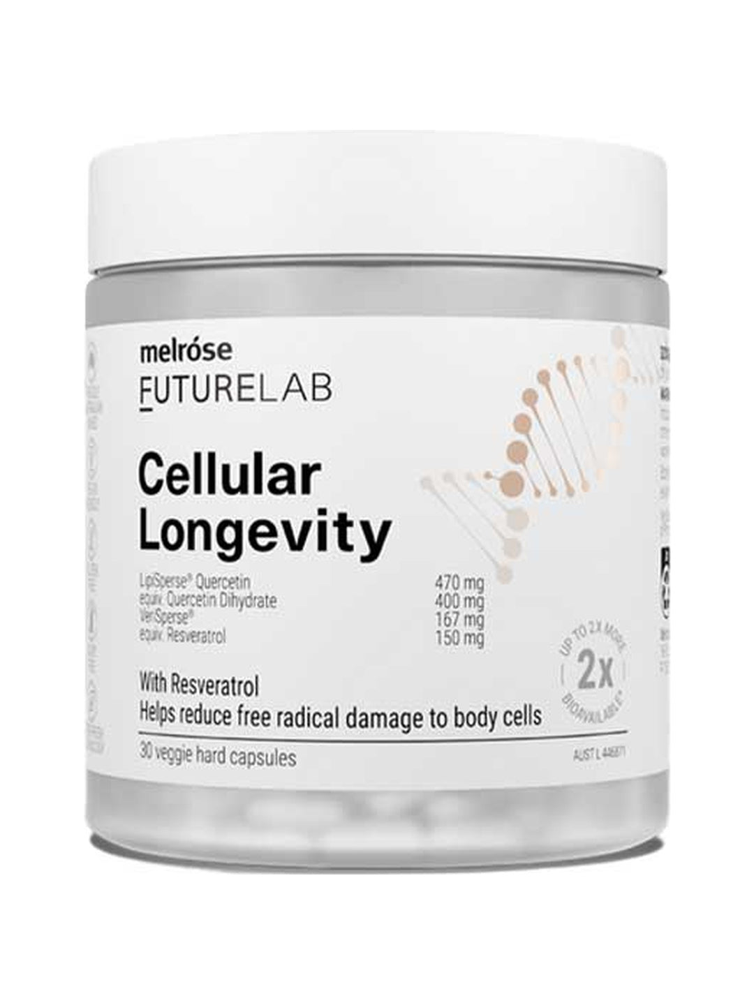 Melrose FutureLab Cellular Longevity 30 caps – shadowless product image