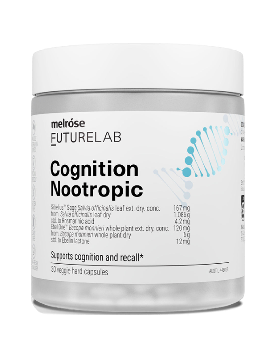 Melrose FutureLab Cognition Nootropic 30 caps – shadowless product image