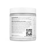 Rear view of Melrose FutureLab Menopause Ultra Complex showing the barcode and product information