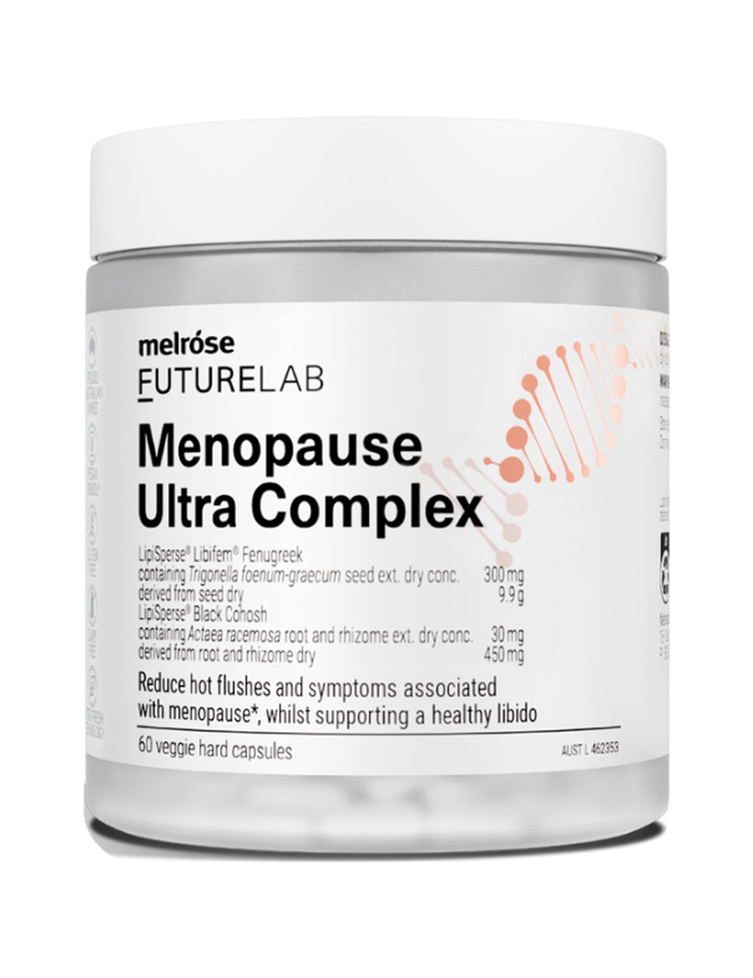 Melrose FutureLab Menopause Ultra Complex 60 caps – shadowless product image