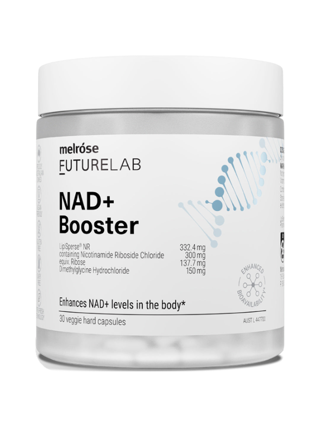 Melrose FutureLab NAD+ Booster 30 caps – shadowless product image