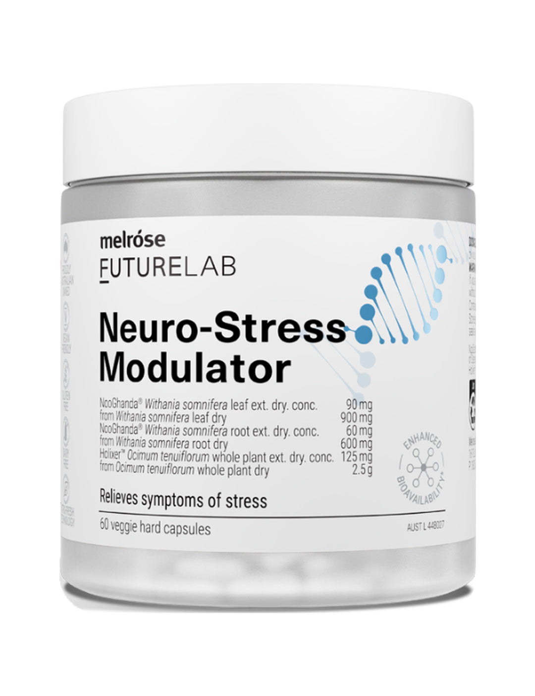 Melrose FutureLab Neuro-Stress Modulator 60 caps – shadowless product image
