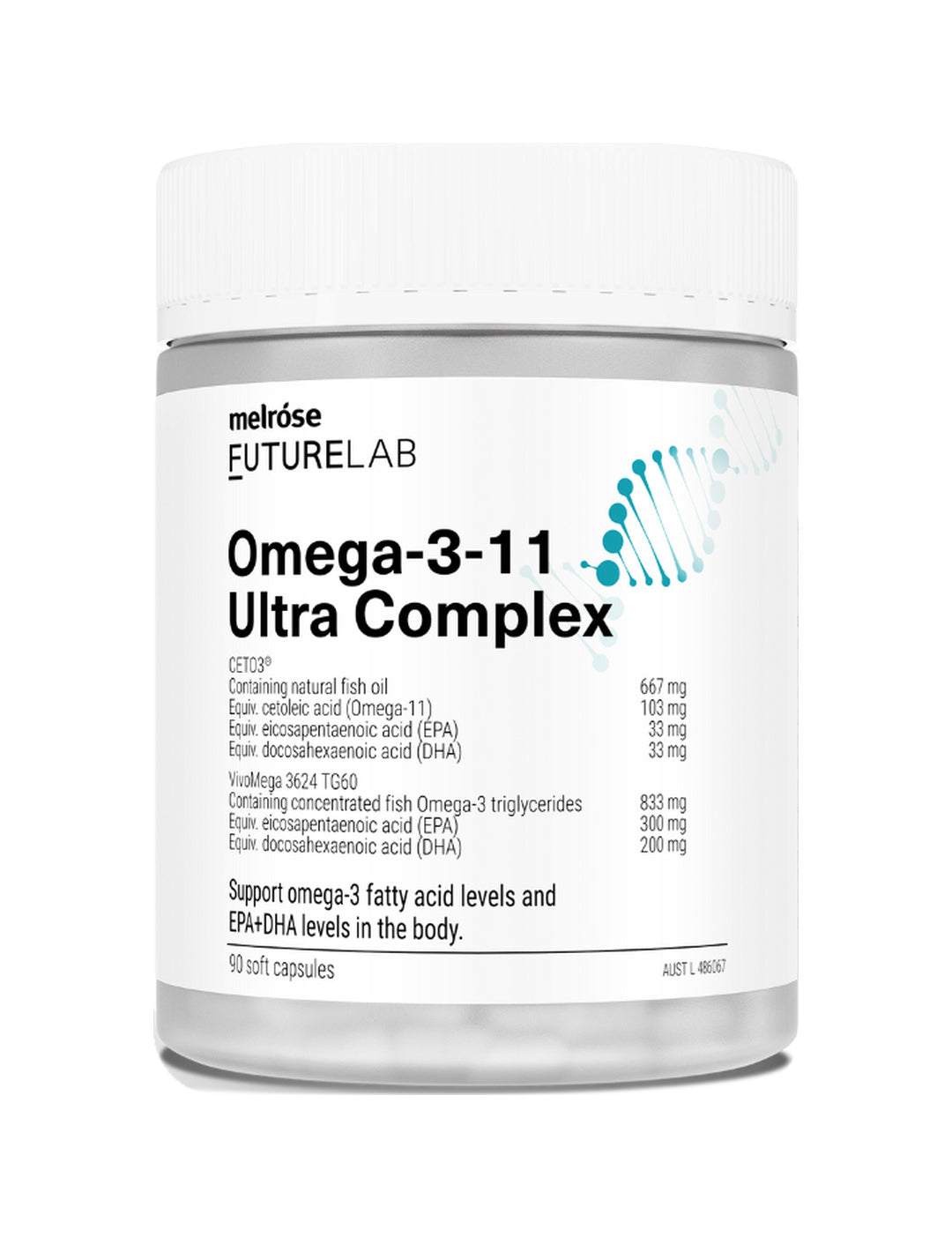 Melrose FutureLab Omega-3-11 Ultra Complex 90caps – shadowless guide-height product image
