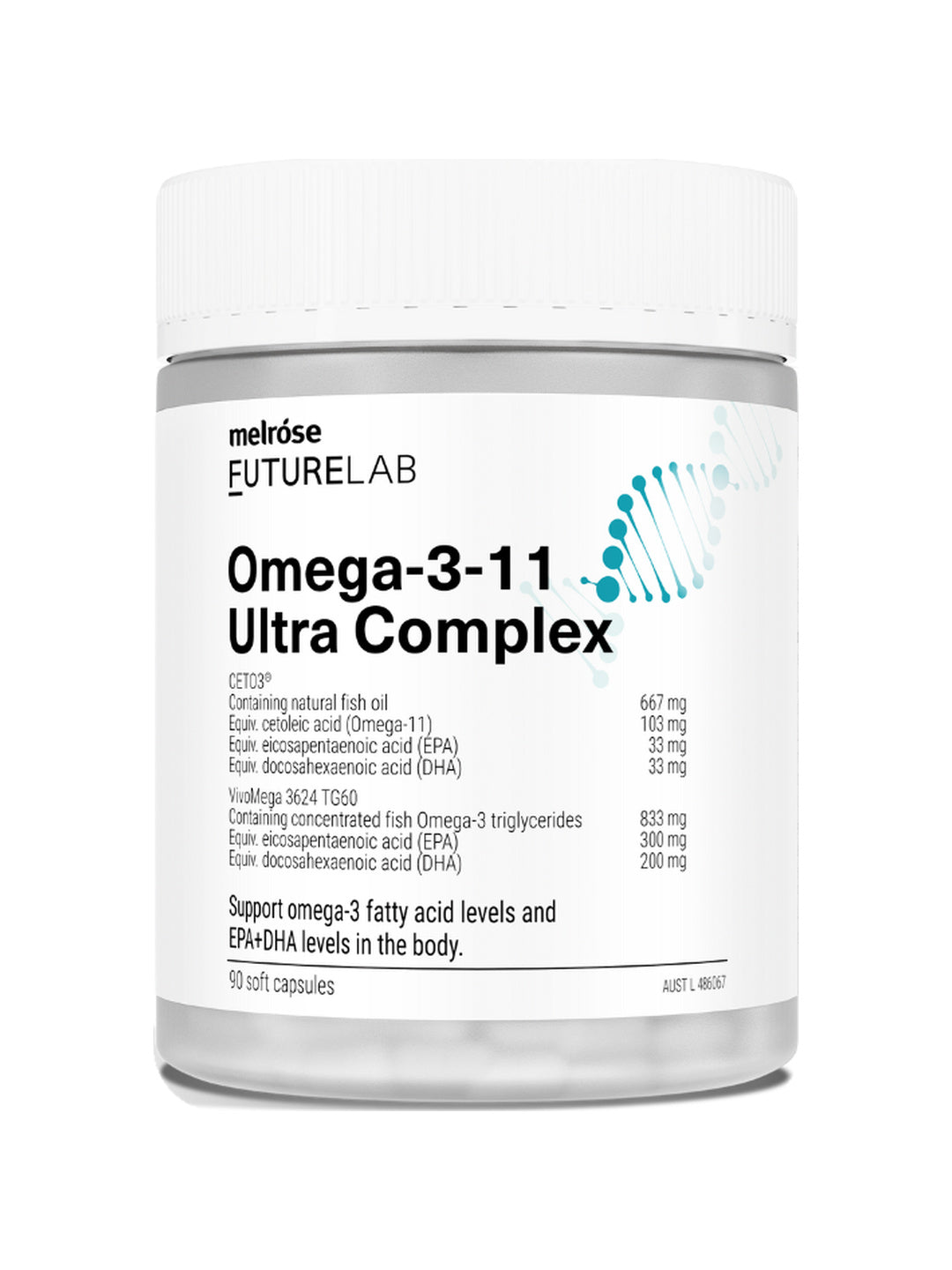 Melrose FutureLab Omega-3-11 Ultra Complex 90caps – shadowless guide-height product image