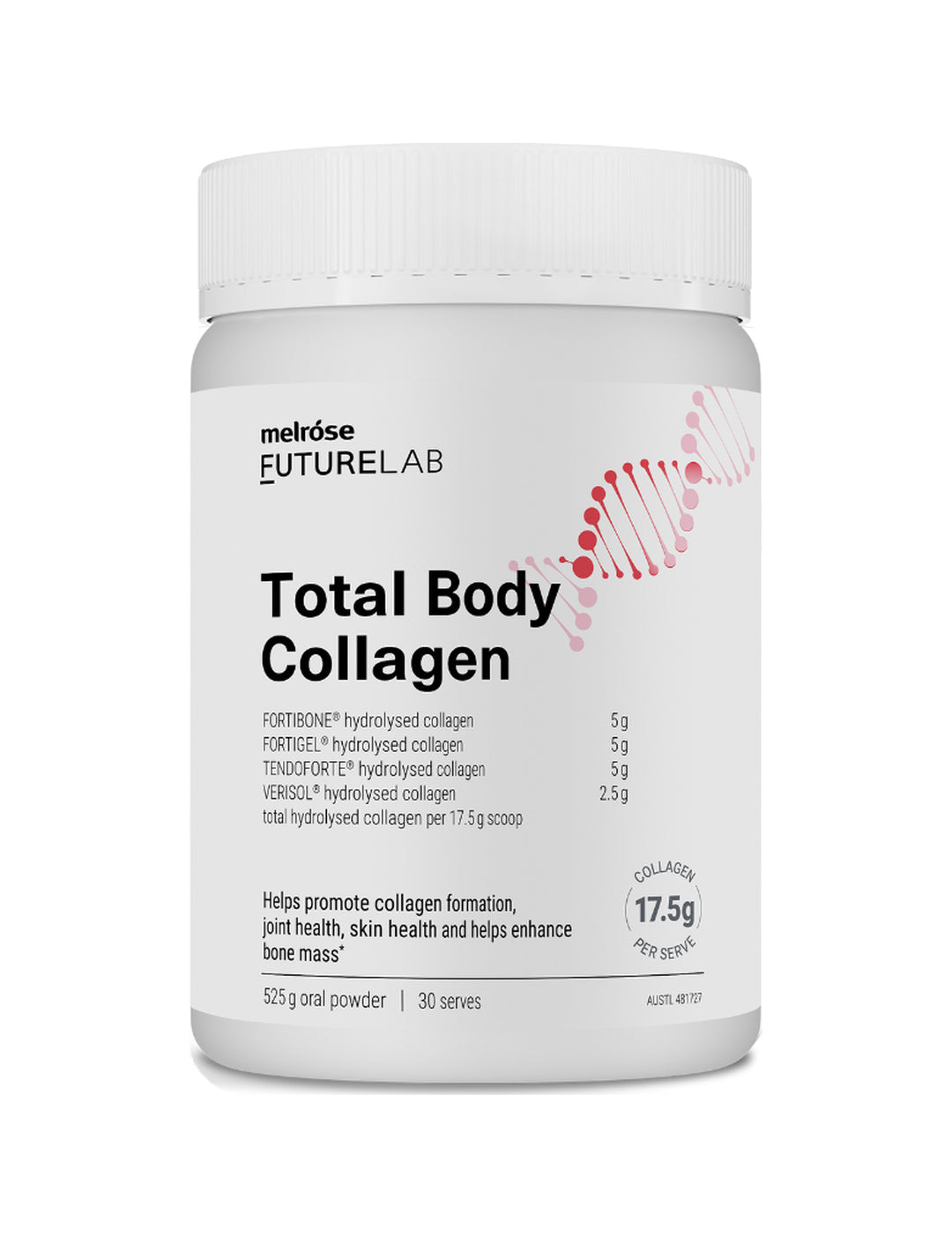 Melrose FutureLab Total Body Collagen 525g – shadowless guide-height product image