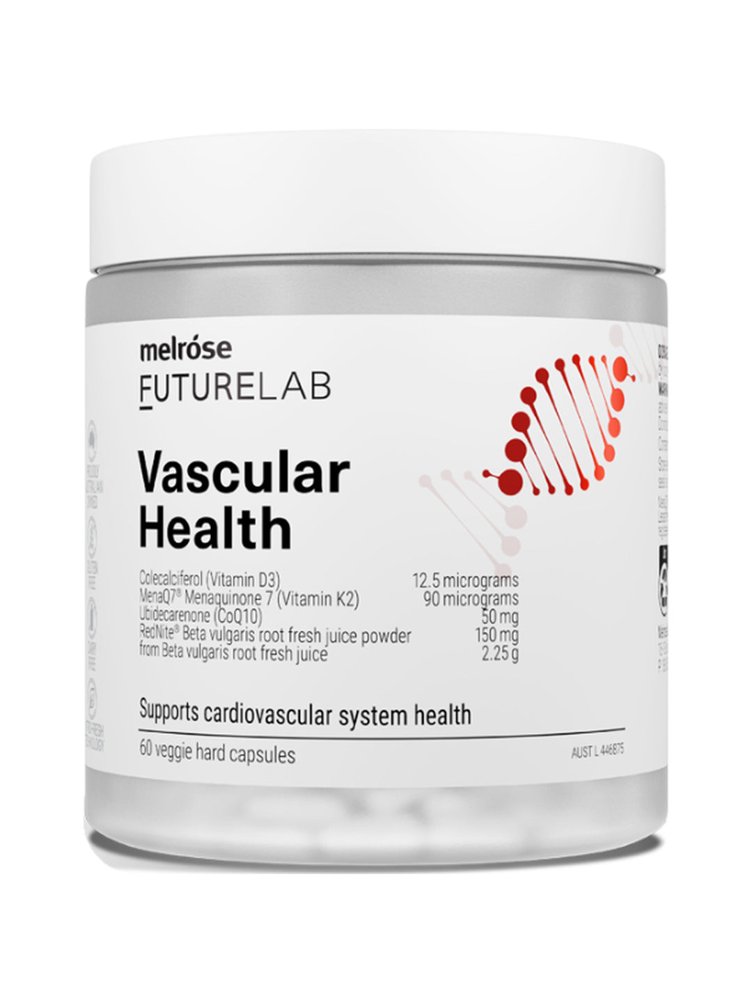 Melrose FutureLab Vascular Health 60 caps – shadowless product image