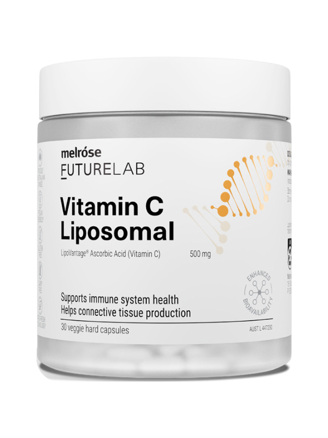 Melrose FutureLab Vitamin C Liposomal 30 caps – shadowless product image