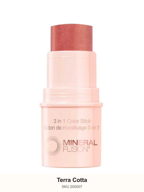 Mineral Fusion 3-in-1 Colour Stick - Terra Cotta 5.1g – shade Terra Cotta, SKU 200007