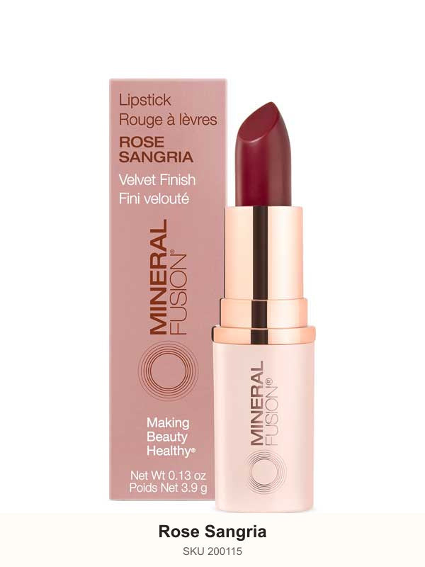 Mineral Fusion Lipstick 3.9g – shade Rose Sangria, SKU 200115