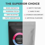 Product comparison panel for Tropeaka Creatine Monohydrate Mixed Berry