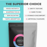 Product comparison panel for Tropeaka Creatine Monohydrate Mixed Berry