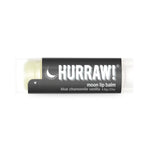 Overhead view of Hurraw! Moon Lip Balm Blue Chamomile & Vanilla 4.8g