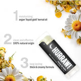 Ingredients and product information for Hurraw! Moon Lip Balm Blue Chamomile & Vanilla 4.8g