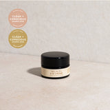 Mukti Bioactive Renewal Eye Crème styled on a light stone surface with its 2026 award badges.