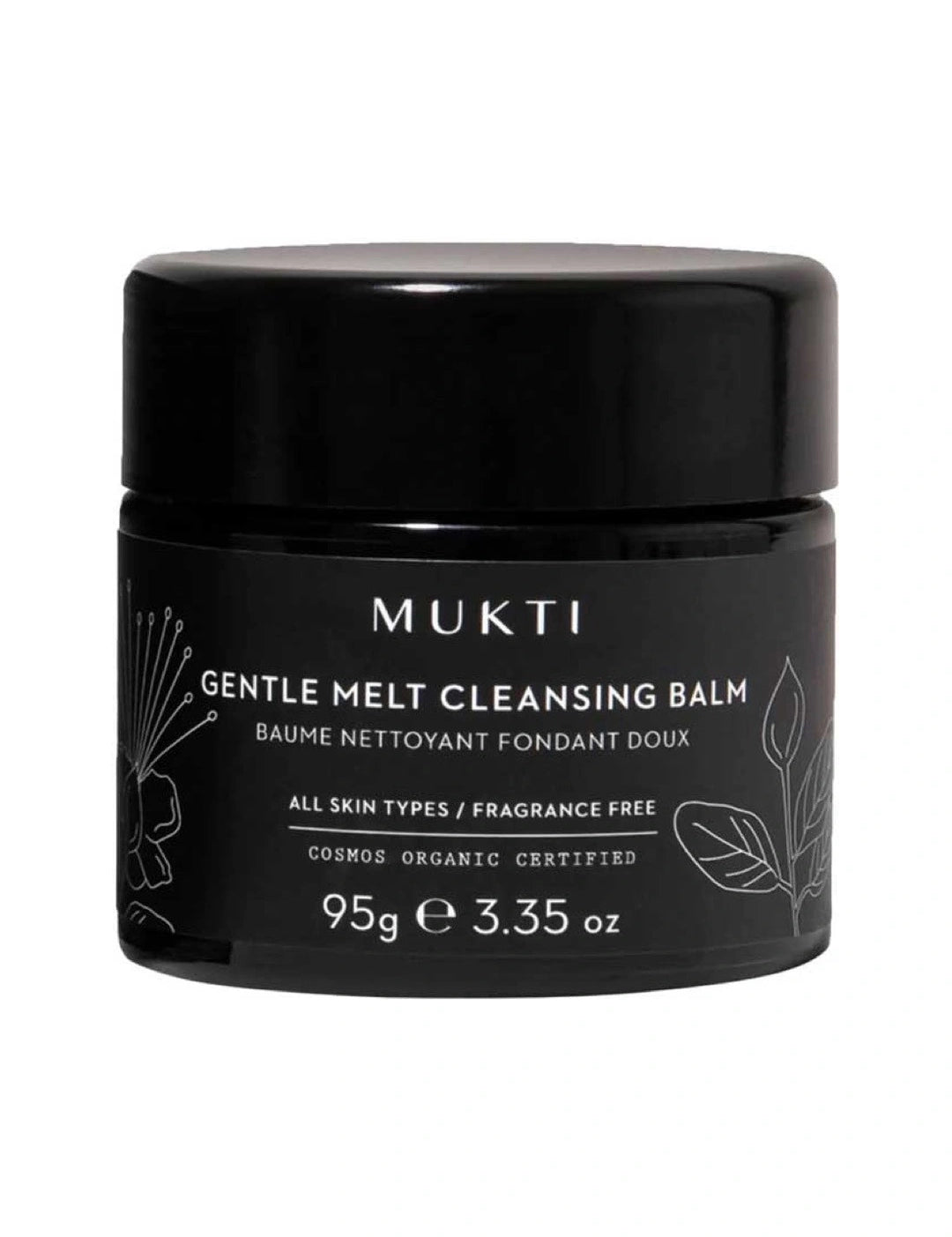 Mukti Gentle Melt Cleansing Balm 95g front tub product image