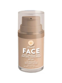 Little Urchin Natural Tinted Face Zinc Sunscreen SPF 50+ 50g offers daily protection with a tan tint.