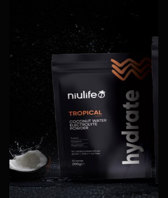 Niulife Hydrate Tropical campaign lifestyle photo