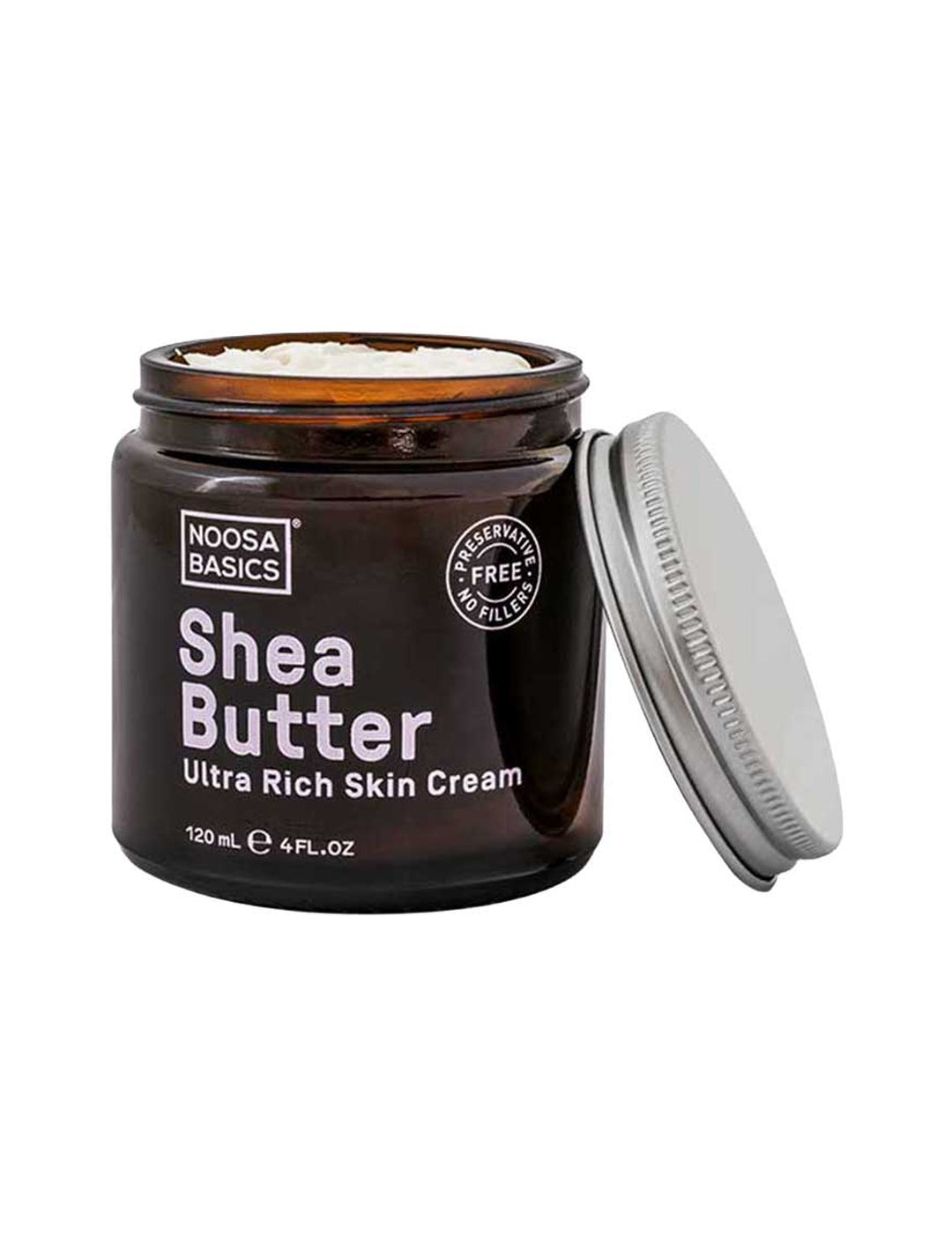 Noosa Basics Ultra Rich Skin Cream Shea Butter 120ml on white background